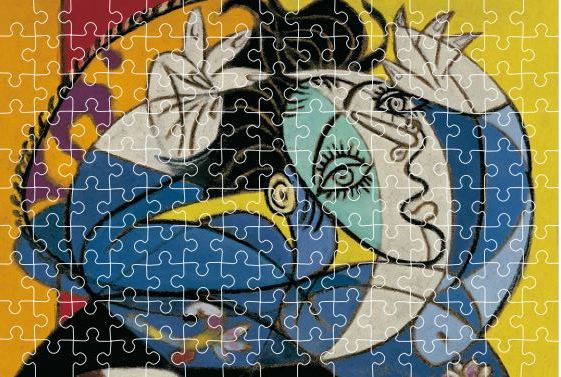 Jigsaw puzzle. Woman with Raised Arms