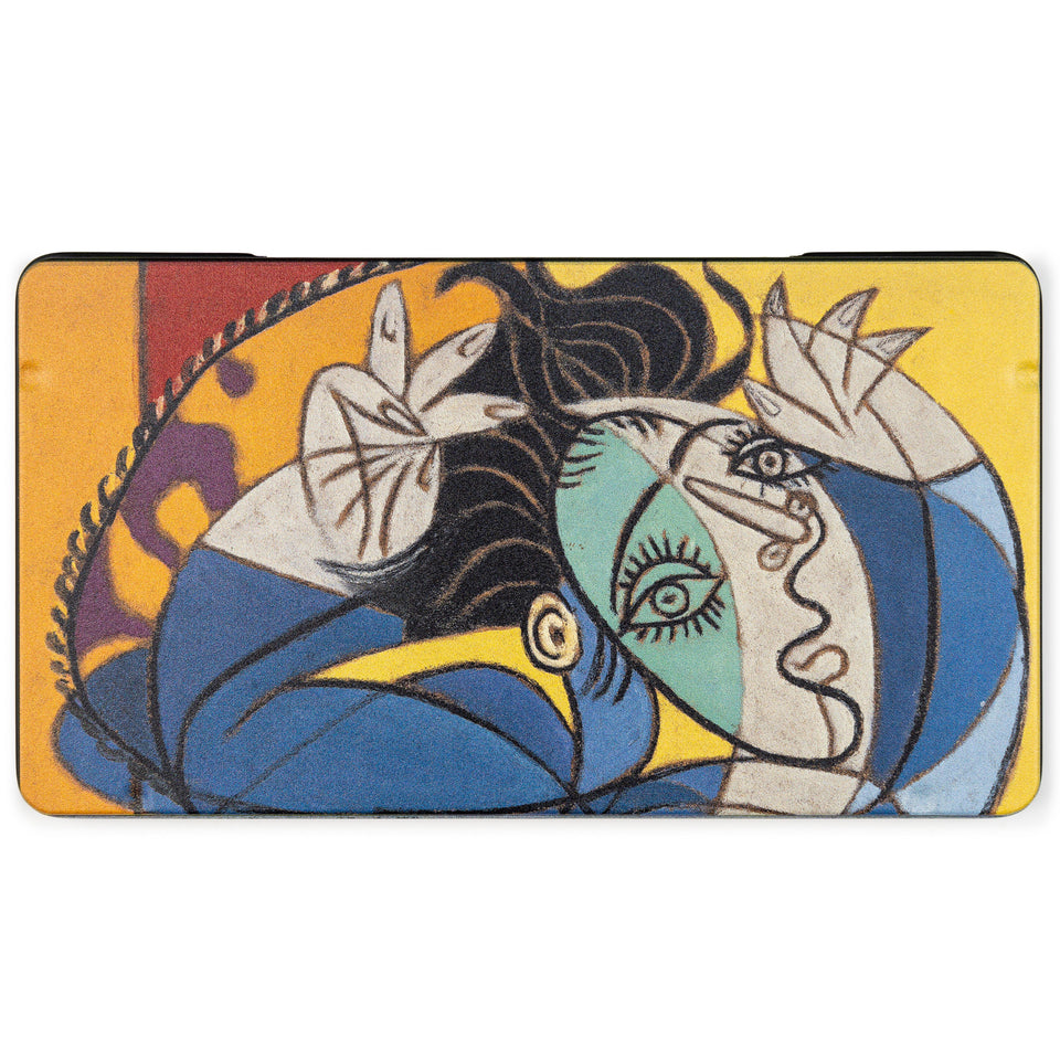 Box of coloured pencils. Woman with Raised Arms by Picasso
