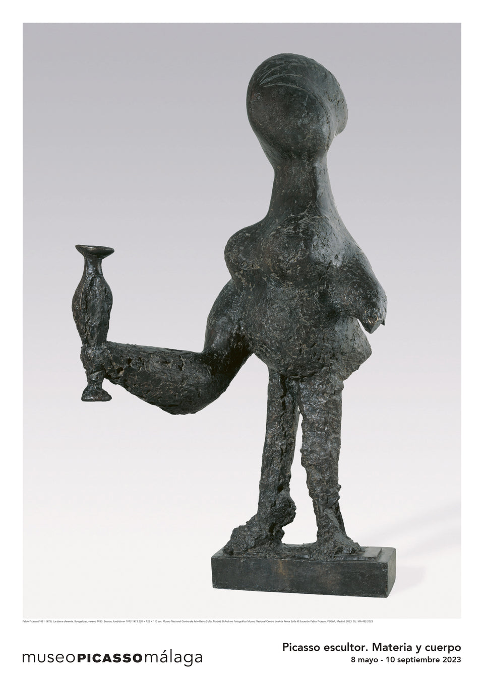 Poster Picasso Sculptor The Offering Lady