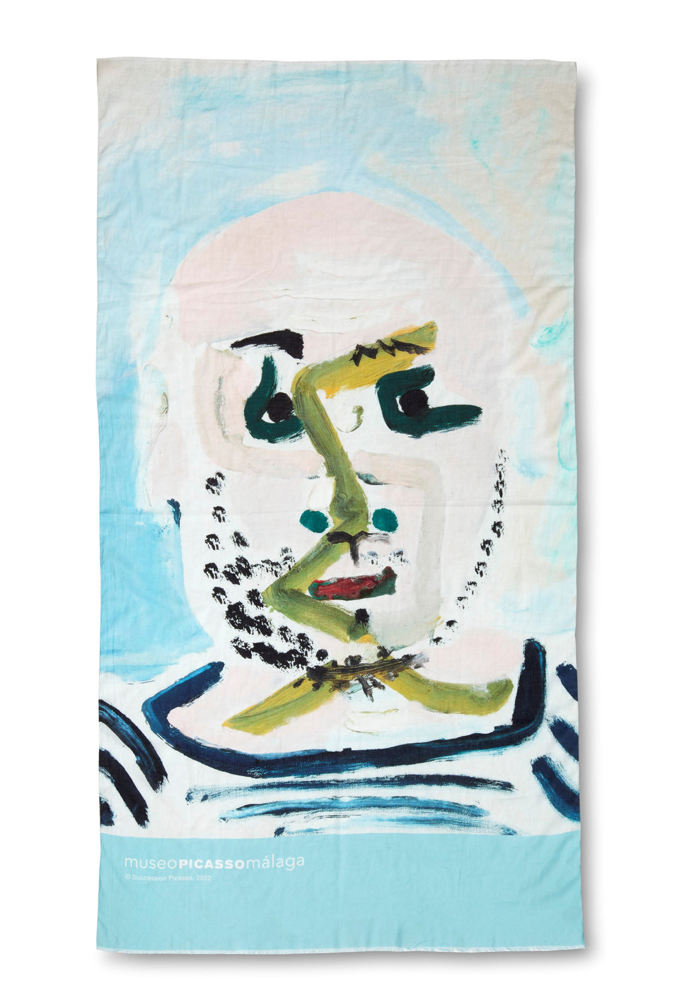 Sarong. Bust of a man by Picasso