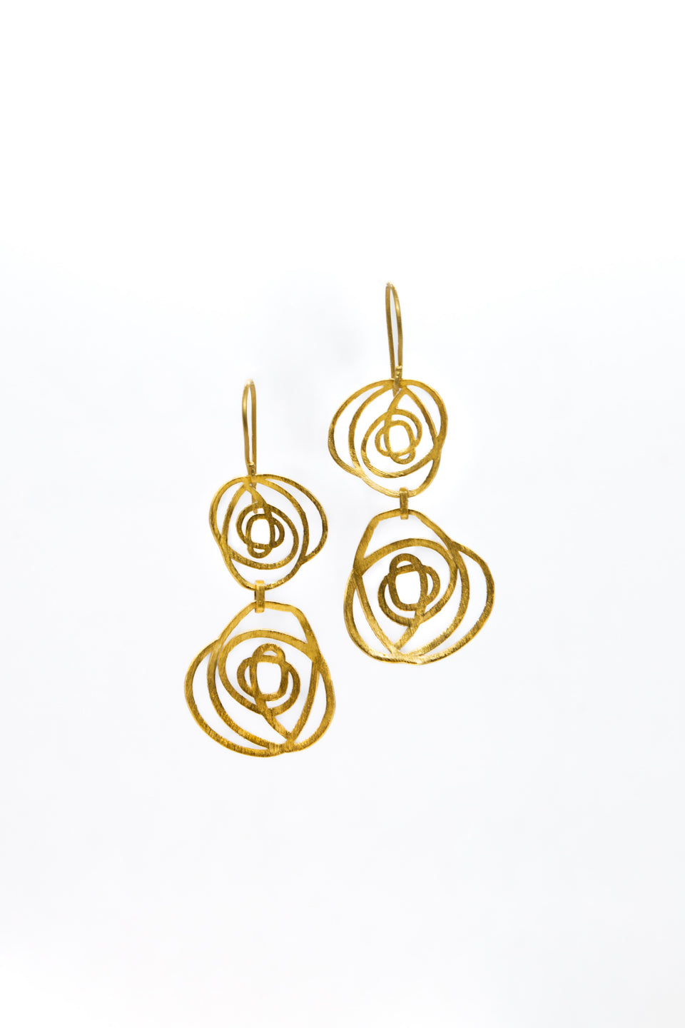 Pendientes flores dobles