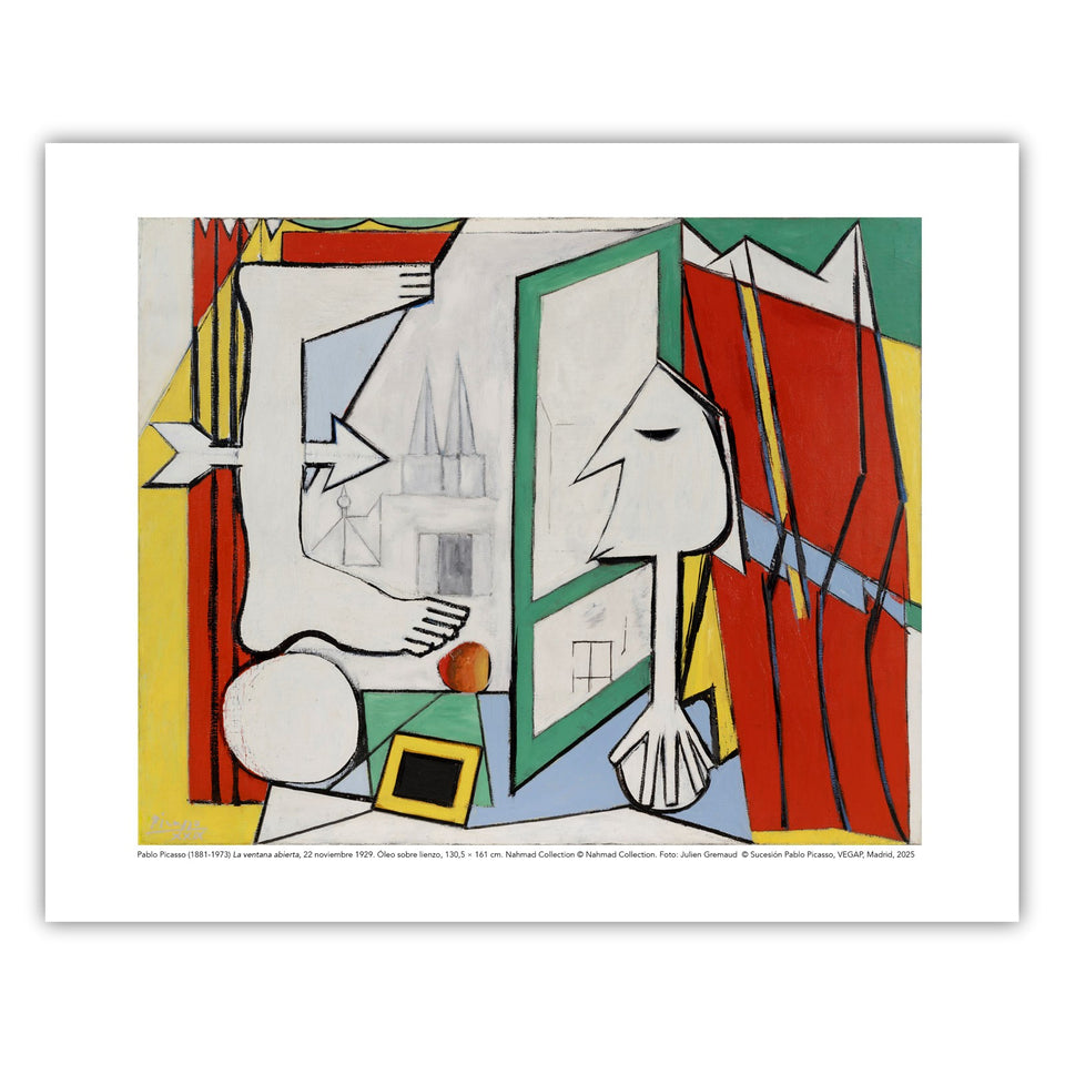 Lámina Picasso. La ventana abierta