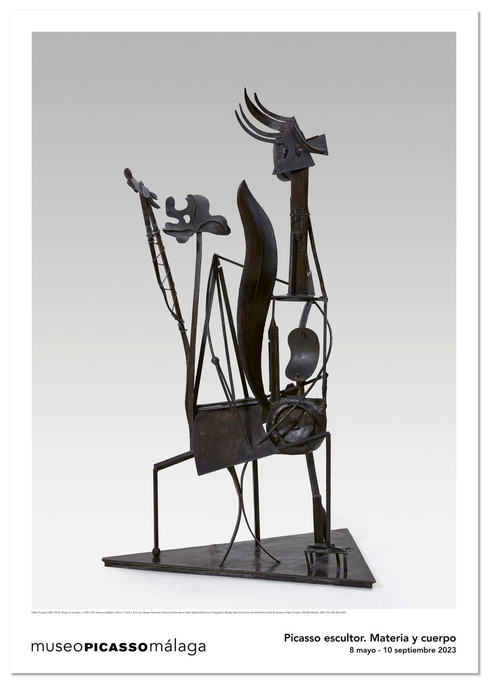 Picasso Sculptor Woman in the Garden Poster