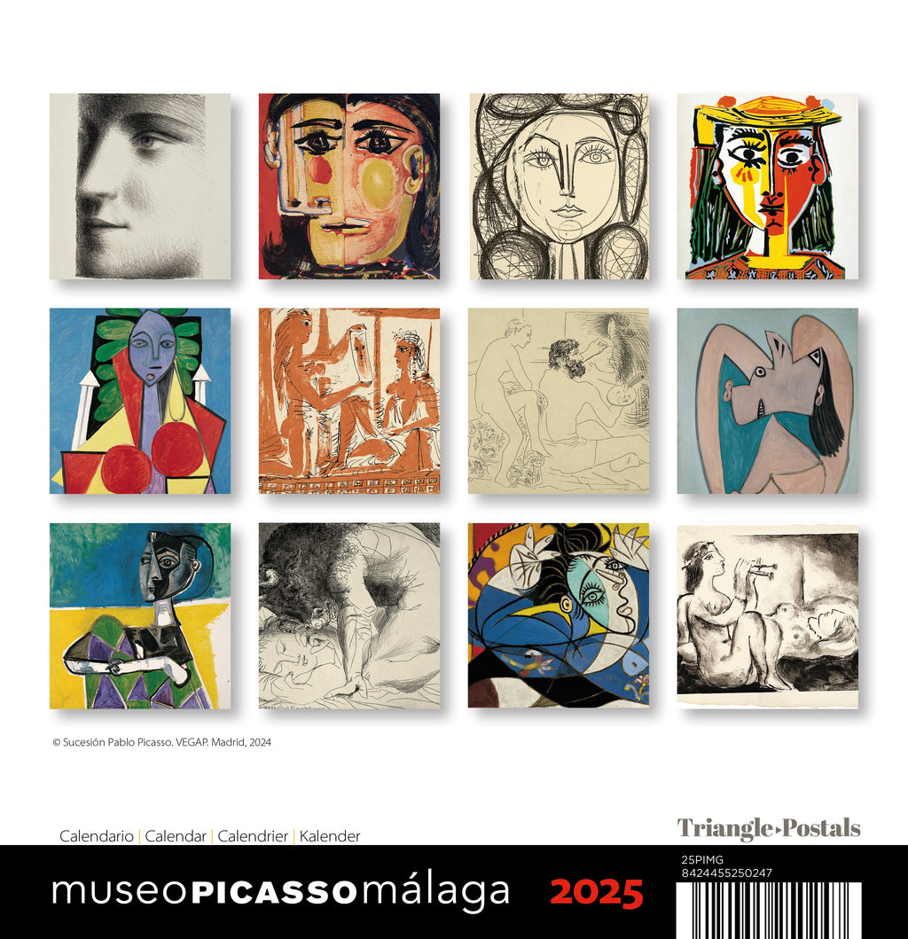 Picasso Calendar 2025 Tienda Museo Picasso Málaga