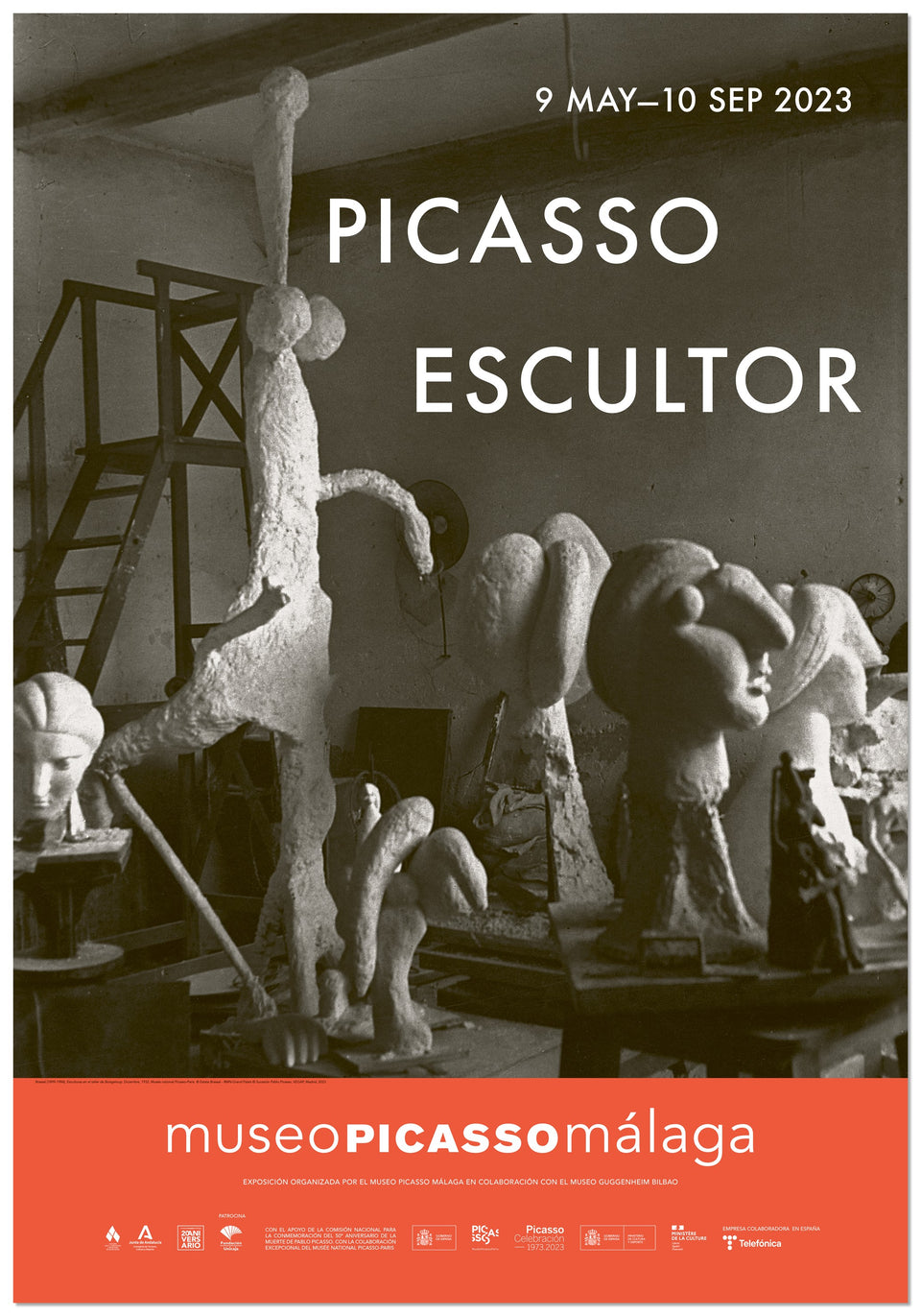 Cartel Exposición Picasso Escultor. Materia y cuerpo