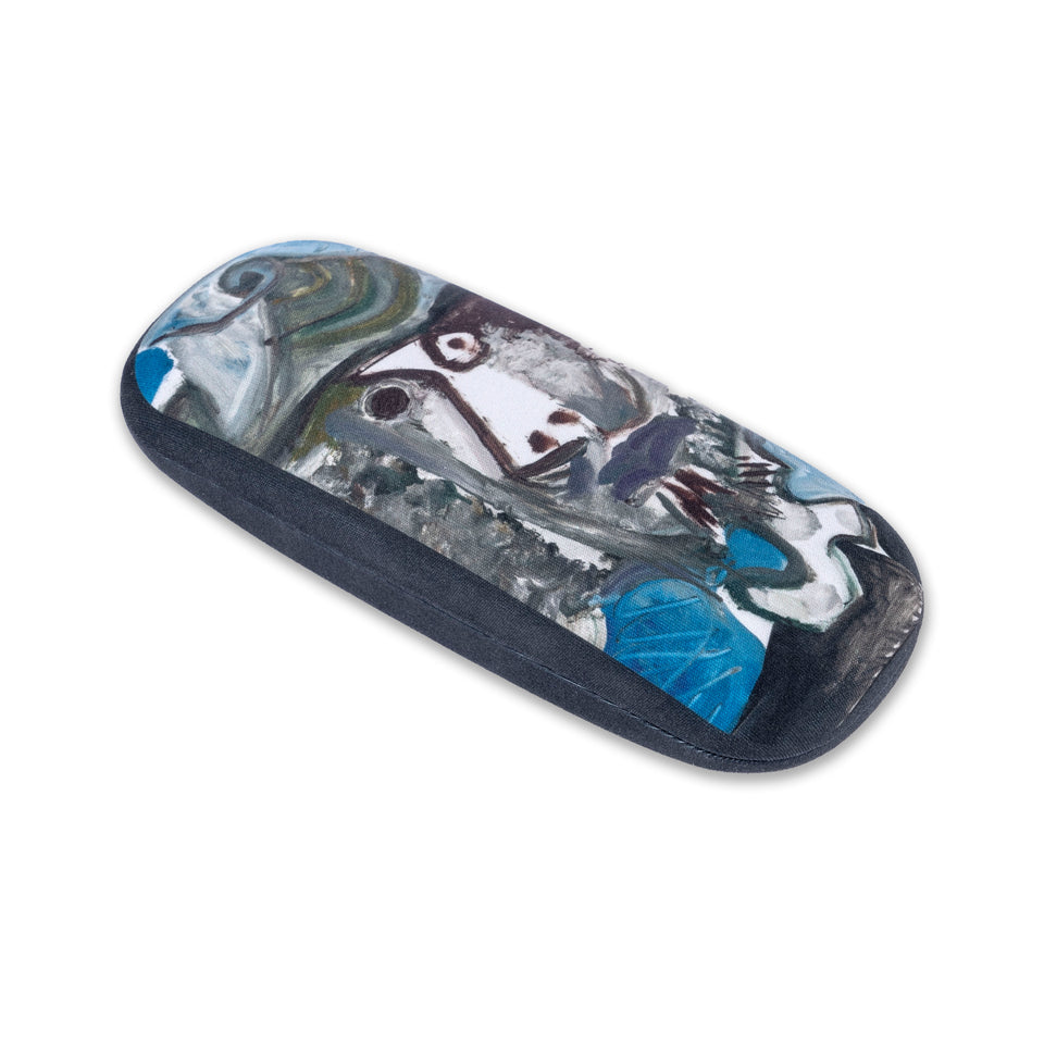 Glasses case. Head of a Man