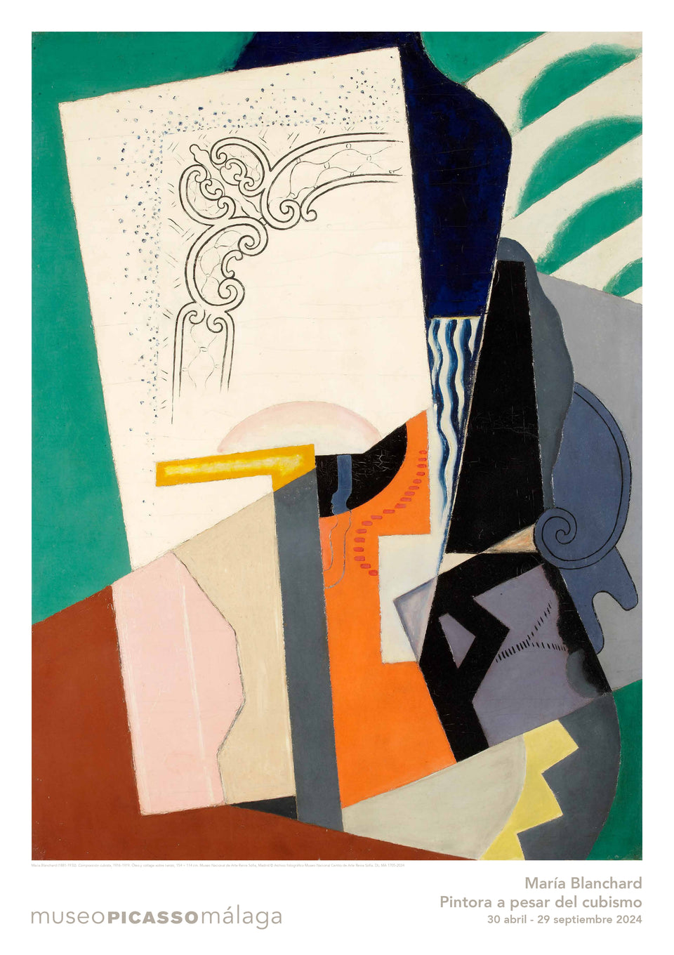  Poster. Cubist Composition by María Blanchard