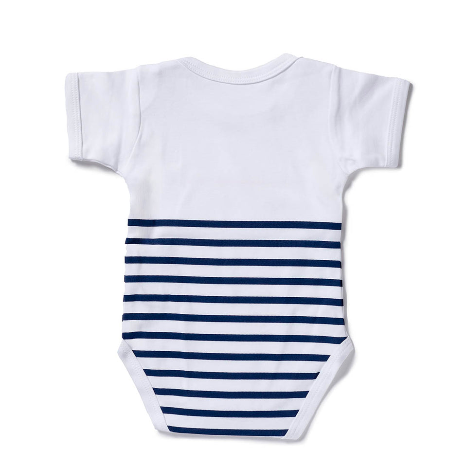 Body infantil de rayas marineras