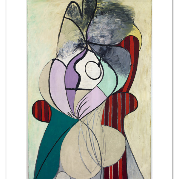 Malaga Mujer desnuda sentada ピカソ/アートポスター Pablo Picasso Mujer desnuda tendida al sol en la playa 193