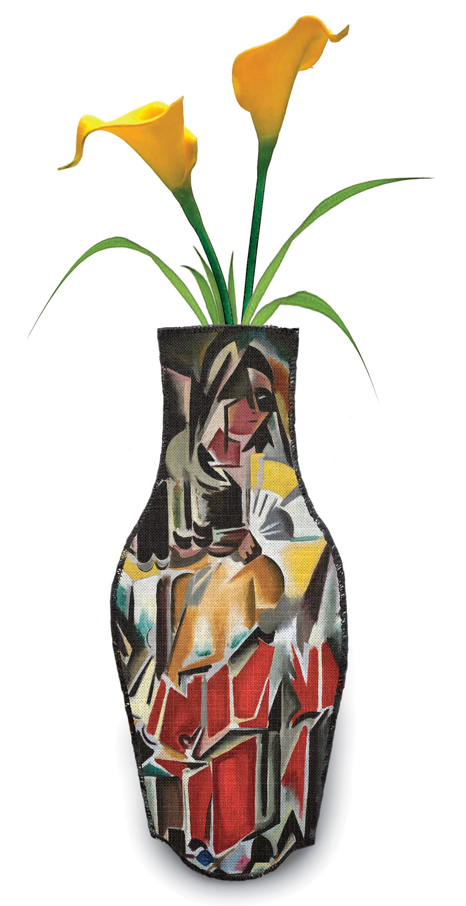 Cotton vase Lady with Fan by María Blanchard