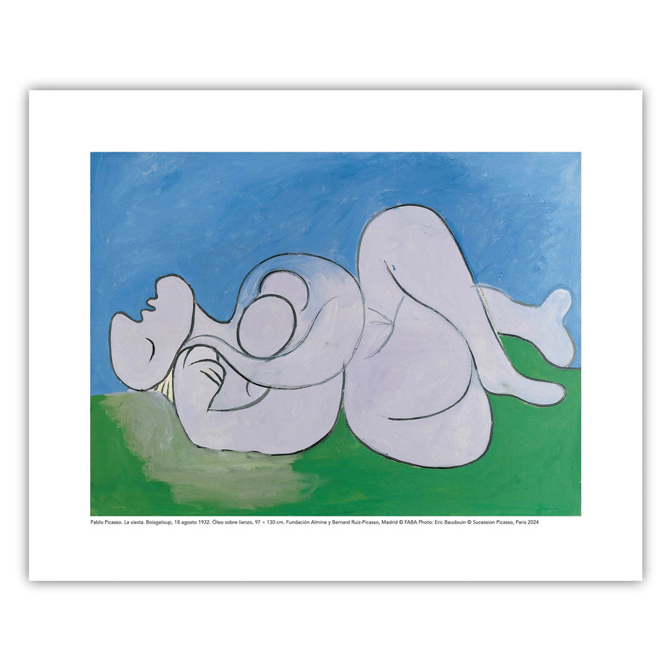 Print. The siesta by Picasso
