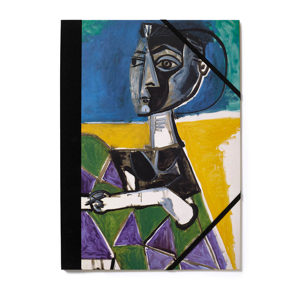 Carpeta Portfolio  Picasso. Jacqueline sentada