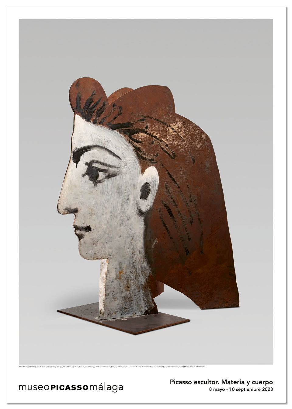 Poster Picasso Sculptor Head of a Woman (Jacqueline)
