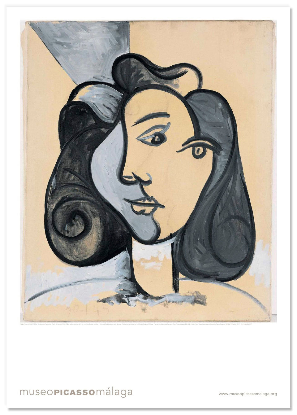 Poster. Portrait of Françoise by Picasso
