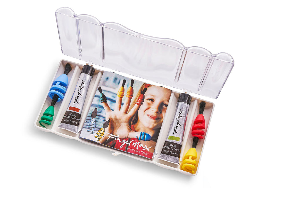Fingermax set of finger brushes and paint